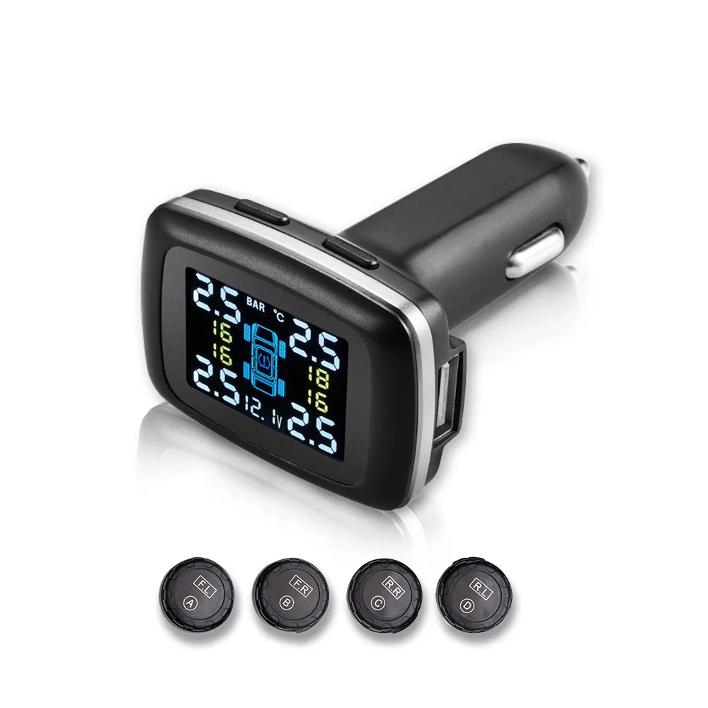 Riboton C100 Смарт хит продаж tpms для автомобильного прикуривателя LCD цветной