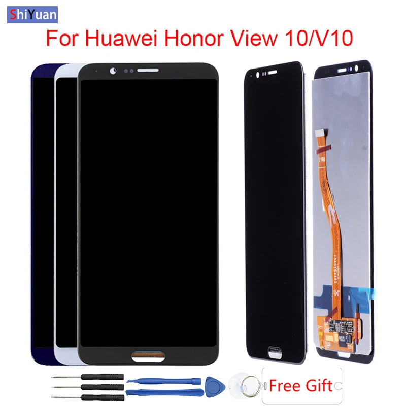 5,99 дюйма для Huawei Honor V10, внешний вид 10 дюймов, зеркальный ЖК-дисплей, сенсорный экран, дигитайзер, инструменты в сборе