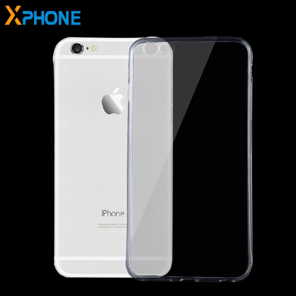 Ультратонкий Прозрачный чехол из ТПУ для iPhone 6 Plus 6s 0 75 мм|Бамперы| |