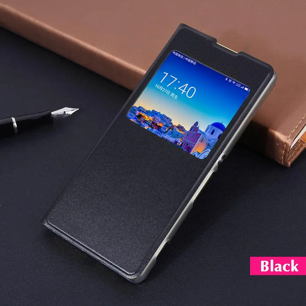 Кожаный чехол-книжка для sony Xperia XA XperiaXA sony XA F3111 F3113 F3115 Dual F3112 F3116 чехол для телефона с прозрачным окошком