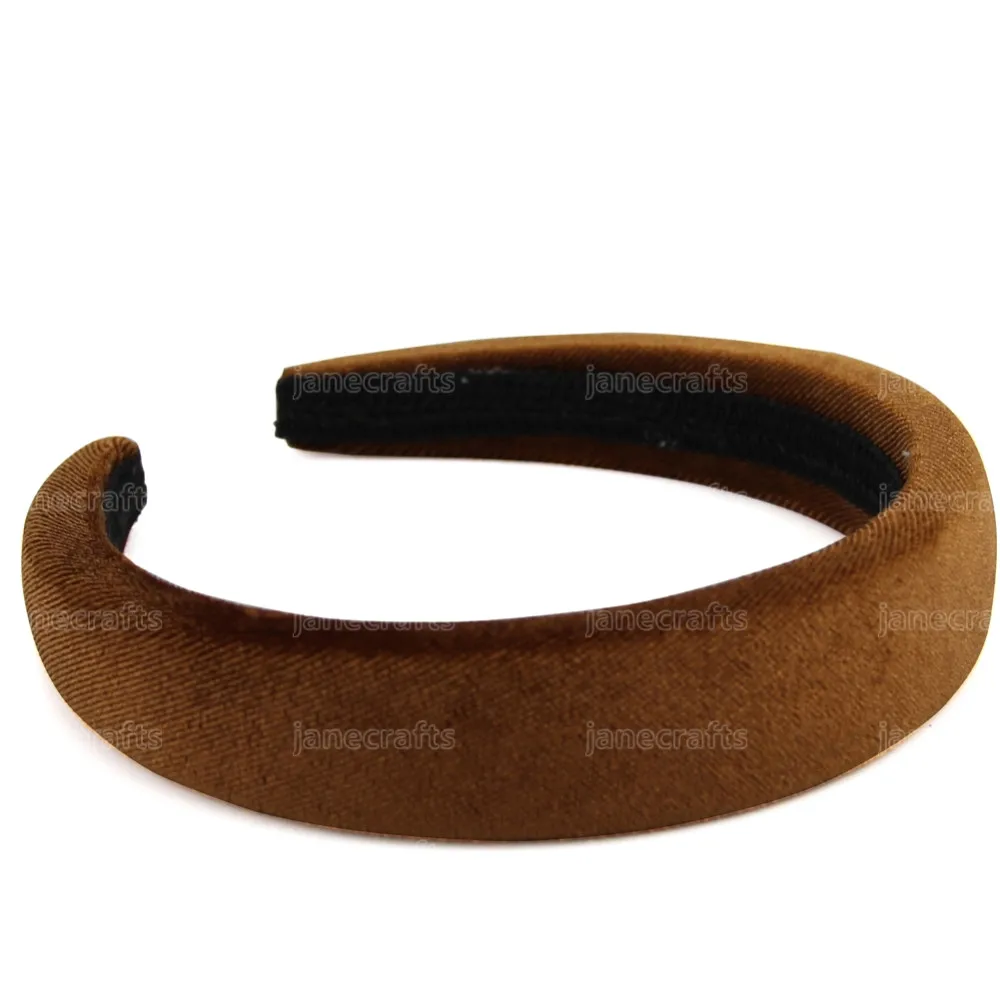 2.5x1cm brown Fioday, новинка, с принтом, толстые бархатные повязки для женщин, модные головные уборы, широкие пластиковые ободки для волос, ободки - Цвет: 2.5x1cm brown