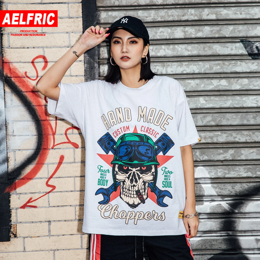 Aelfric футболка для мужчин и женщин летняя хлопковая Повседневная Уличная в стиле