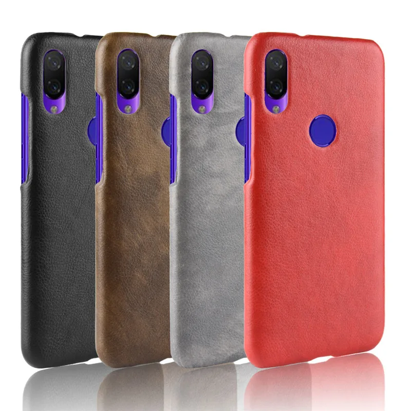 Чехол для Xiaomi Redmi 7 Ретро покрытие из искусственной кожи с зернистой текстурой
