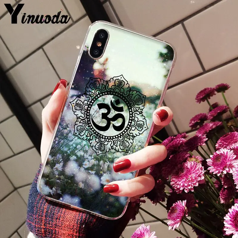 11pro MAX Aum Om Yoga Мягкий силиконовый прозрачный чехол для телефона iPhone X XS 6 6s 7 7plus 8 8Plus 5