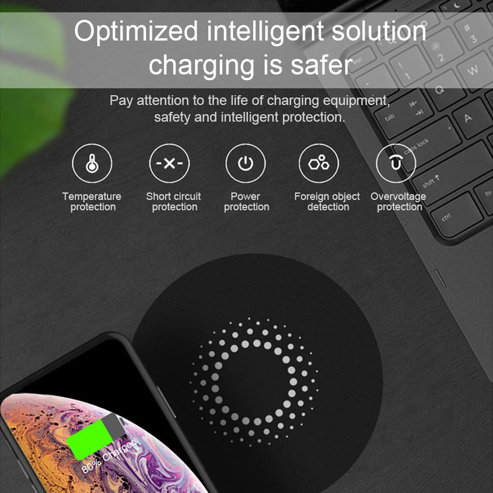 32mm Long Distance Беспроводной зарядное устройство для IPhone 8 8Plus XX XS Макс 11 Pro Samsung