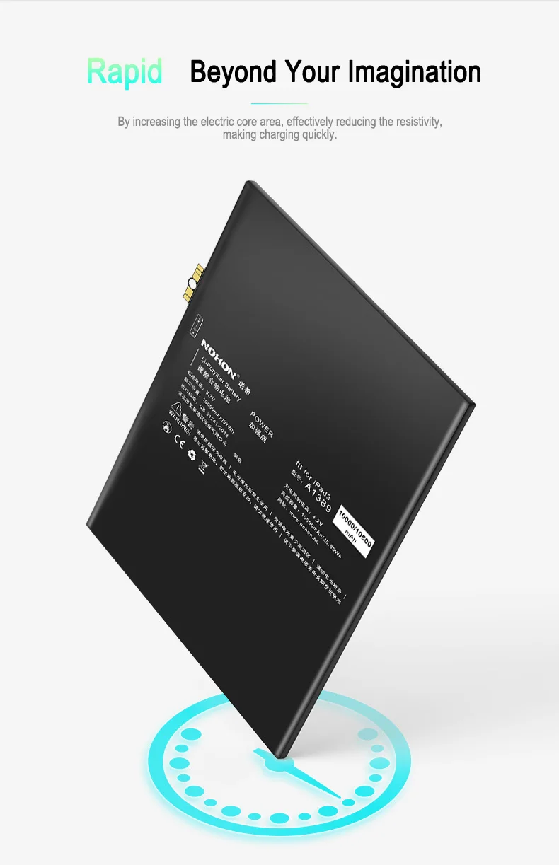 NOHON A1389 Батарея для iPad 3 4 3RD A1403 A1416 A1430 A1433 A1458 iPad3 iPad4 10500 мАч Замена Bateria инструменты
