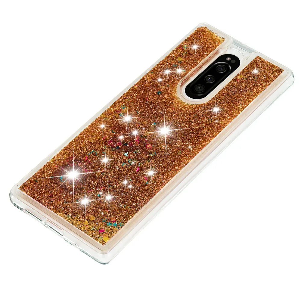 Для Sony Xperia 1 Блестящий Мягкий ТПУ чехол для XZ4 динамический жидкий зыбучий песок