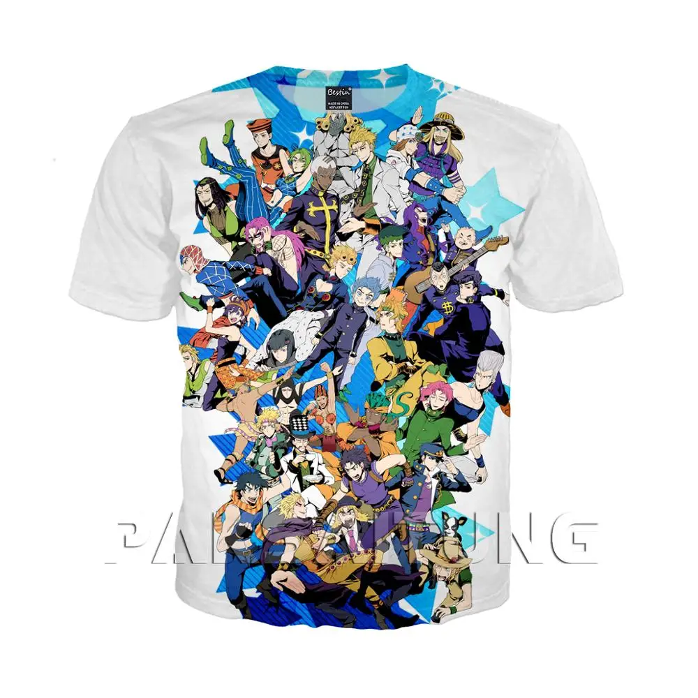 PAKSAITUNG Новый Jojo невероятное приключение 3D Футболка с