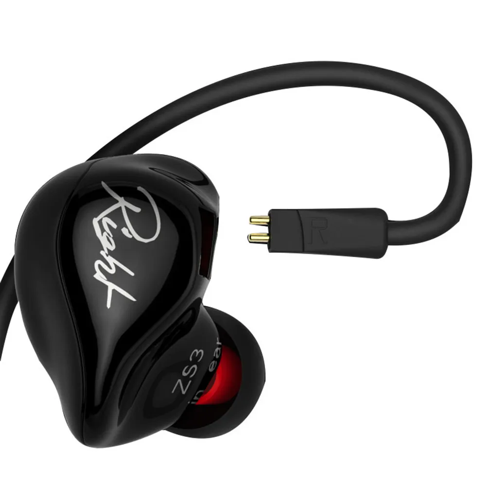 KZ ZS3 Универсальные наушники-вкладыши, двойные басы, HIFI наушники, гарнитура для телефона, для iphone, высокое качество, 0J, Прямая поставка