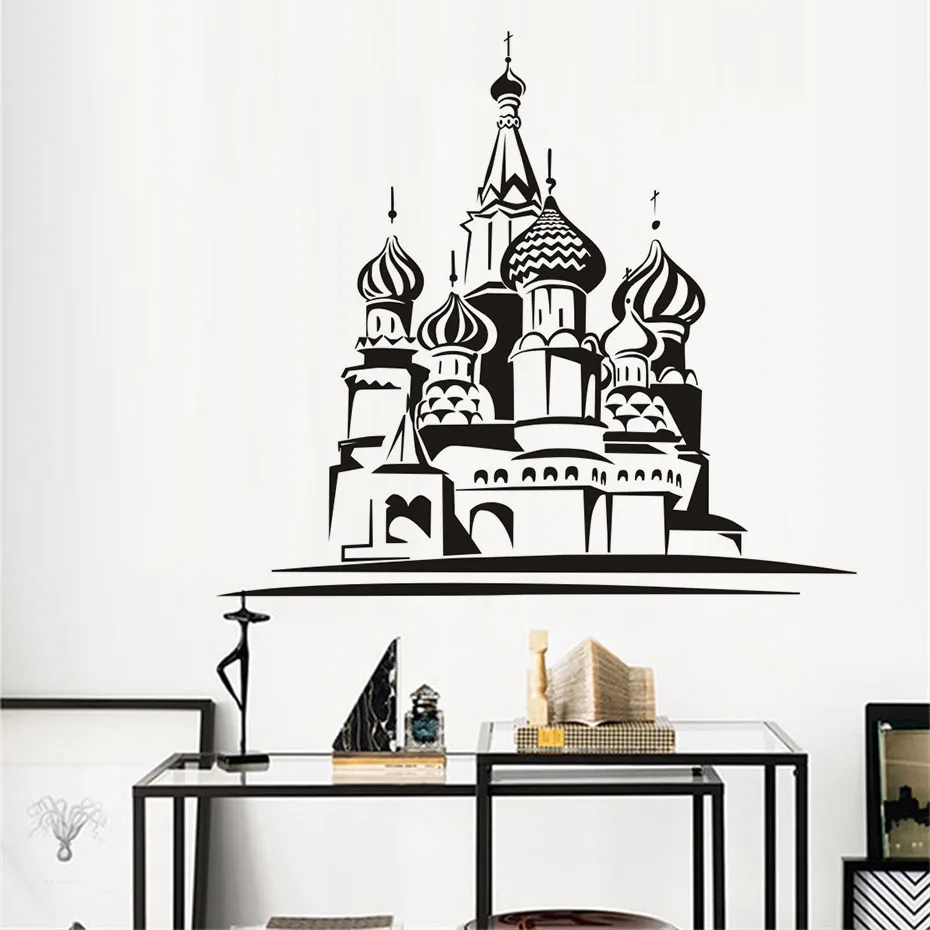 &quotDCTOP съемные водостойкие строительные обои Saint Bails Cathedral Наклейка на стену