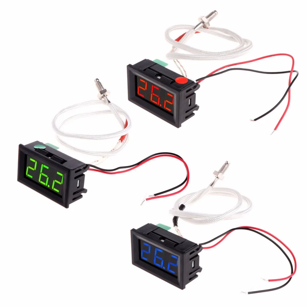 ANENG XH B310 цифровой термометр 12V измеритель температуры K type M6 измерительный прибор