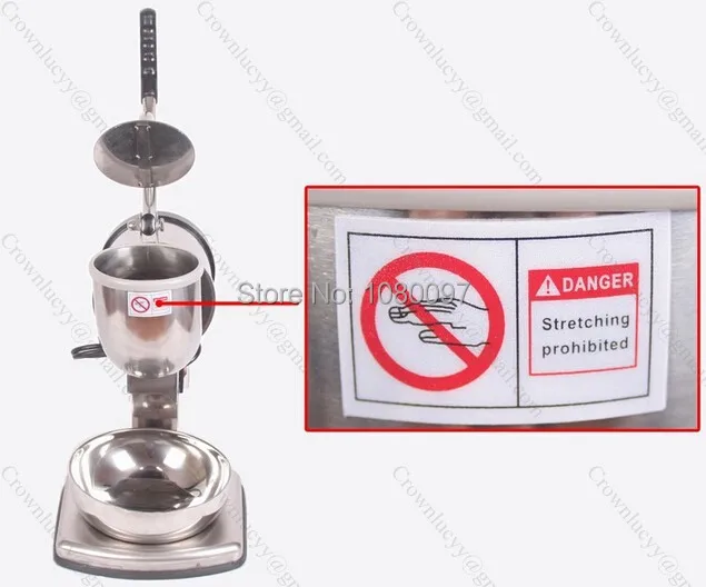 Дробилка льда из нержавеющей стали/конусная дробилка для снега|crusher ice|steel woven wire