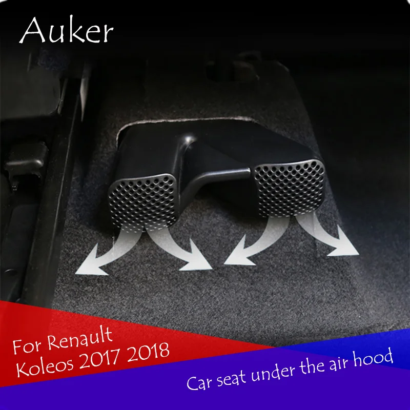 

Seat Rear AC Heat Floor Air Conditioner Duct Vent Outlet Grille Cover 2Pcs/Set For Renault Koleos 2017 2018