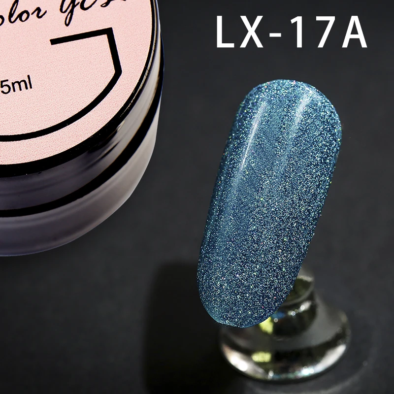 LX-17A Гель-лак для ногтей Girl2girl, лазер, УФ-гель для ногтей, длительное сверкание, высокое качество, гель Led, вымочить, гель, Официальный магазин - Цвет: LX-17A