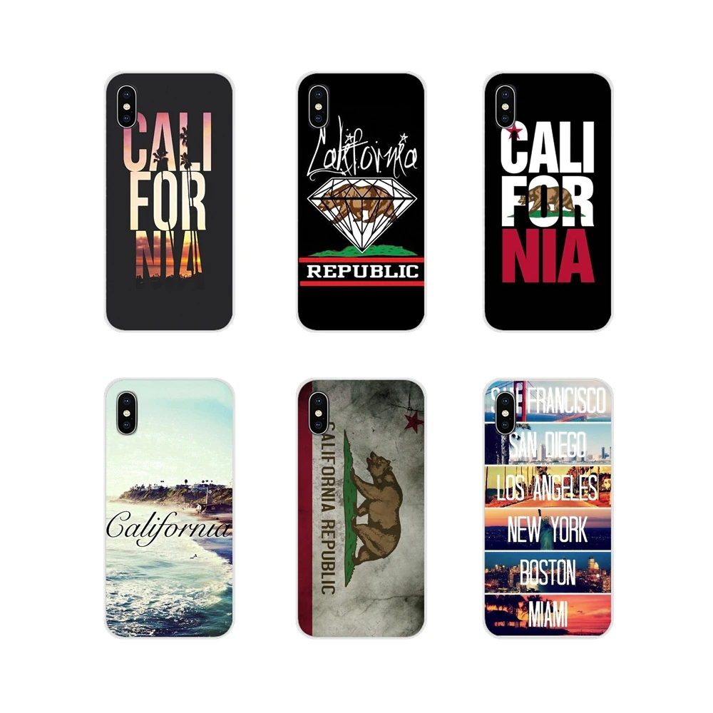 Силиконовый чехол для телефона с изображением пальм Калифорнии Xiaomi Redmi Note 6A MI8 Pro S2