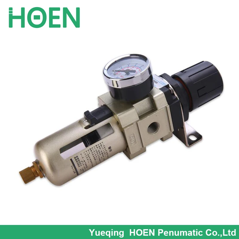

AW5000-10 AW5000-10D PT1" SMC type pneumatic air filter regulator with Manual / auto drain 1 inch air treatment unit