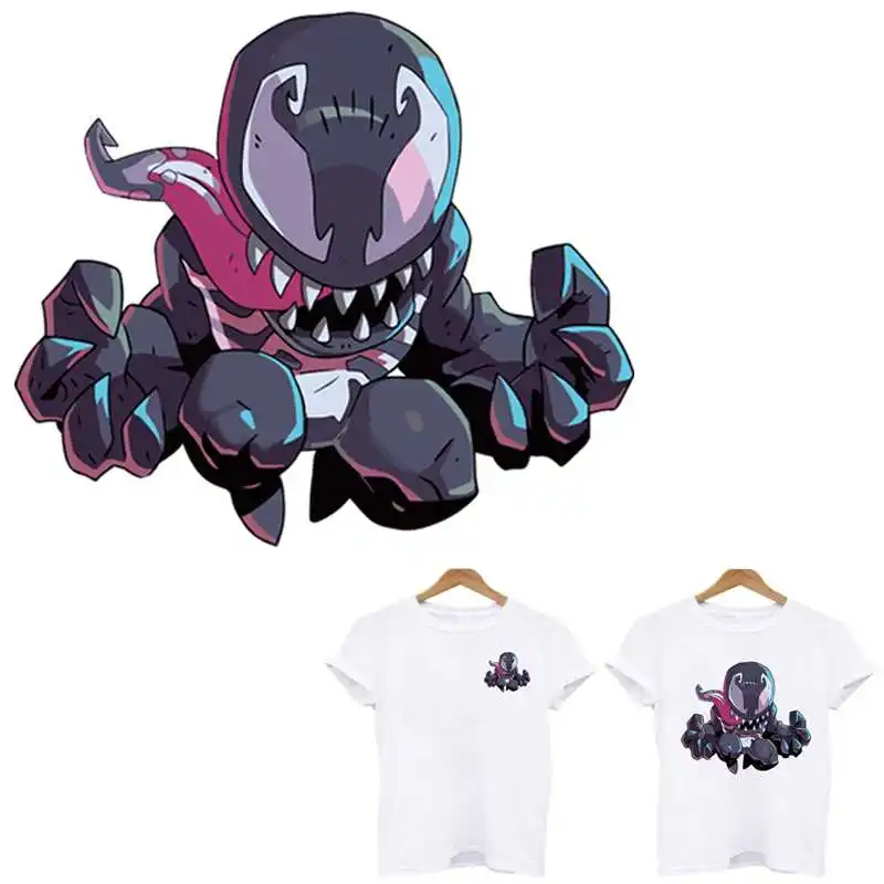 Venom Железо На Патчи Наклейки полосы на аппликации для одежды применение одного термо-Стикеры для одежды на одежду pstch