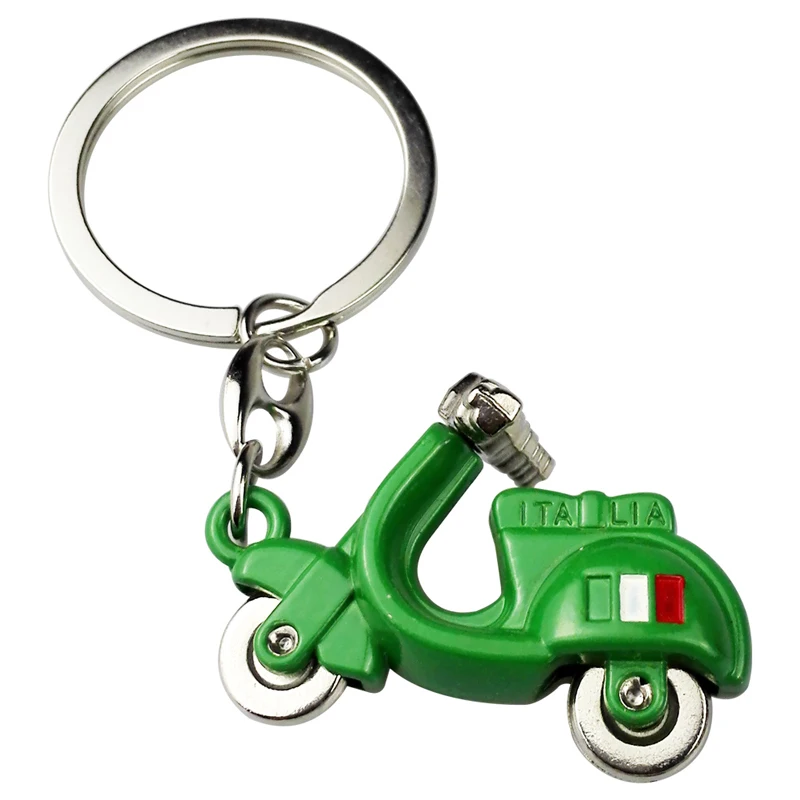 Модель скутера, итальянский брелок для ключей «флаг», брелок для PIAGGIO Beverly Vespa 125 GTS Ducati Multistrada Aprilia Benelli, модный подарок