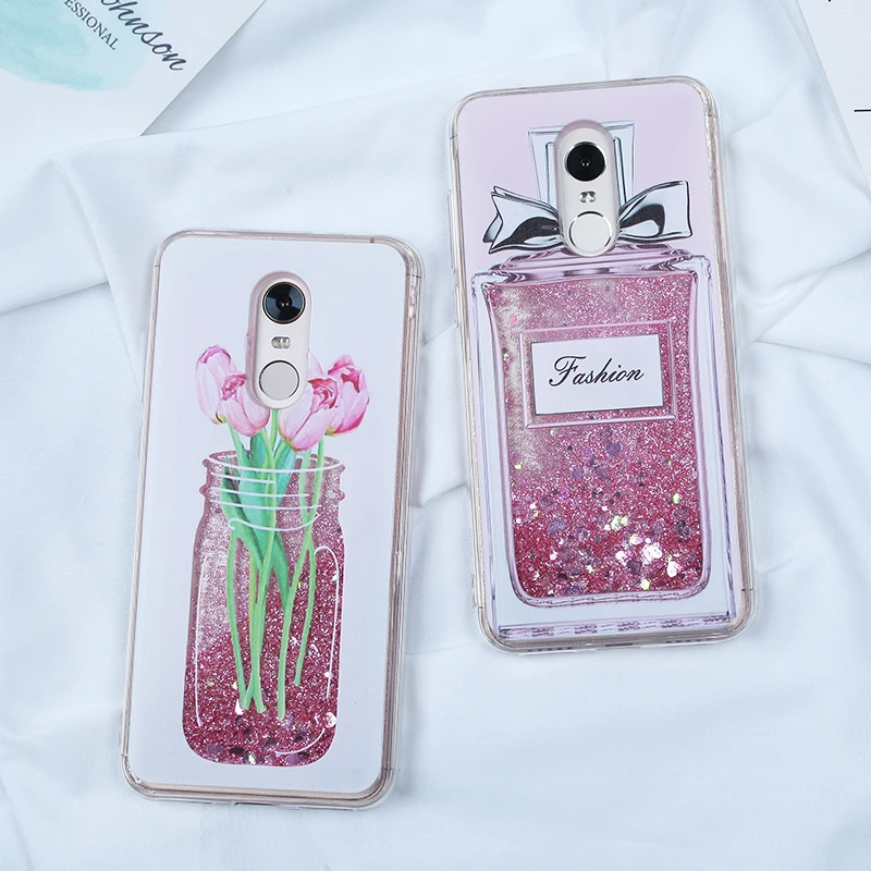 Case For Xiaomi Redmi 5 Plus Note 4X 4A 5A S2 Pro 6X Quicksand Liquid Glitter Dynamic Soft TPU Coque |
