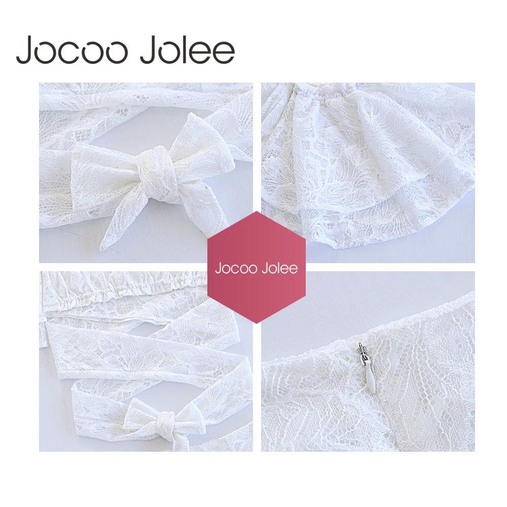 Сексуальные кружевные женские костюмы Jocoo Jolee с вырезом лодочкой Топы 2018 Sumner