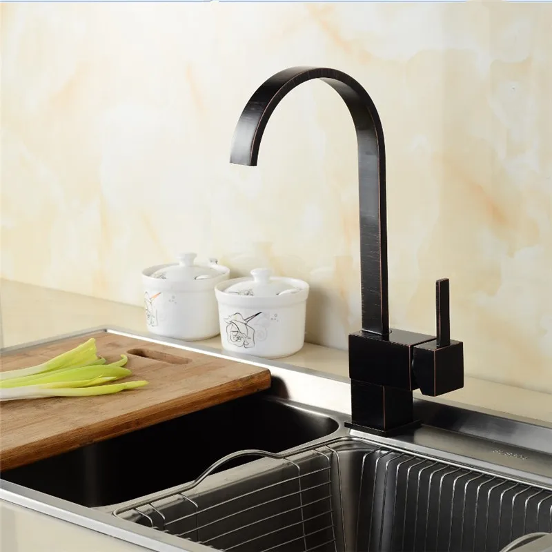 Классические готовые смесители ORB полированный Поворотный кухонный кран из