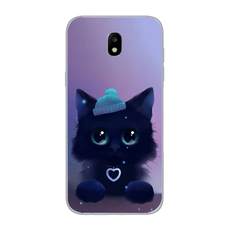 ciciber Cover For Samsung Galaxy J 8 7 6 5 4 3 2 1 Europe Pro Core Prime mini 2016 2017 2018 Phone Case Soft TPU Cute Animal Cat |