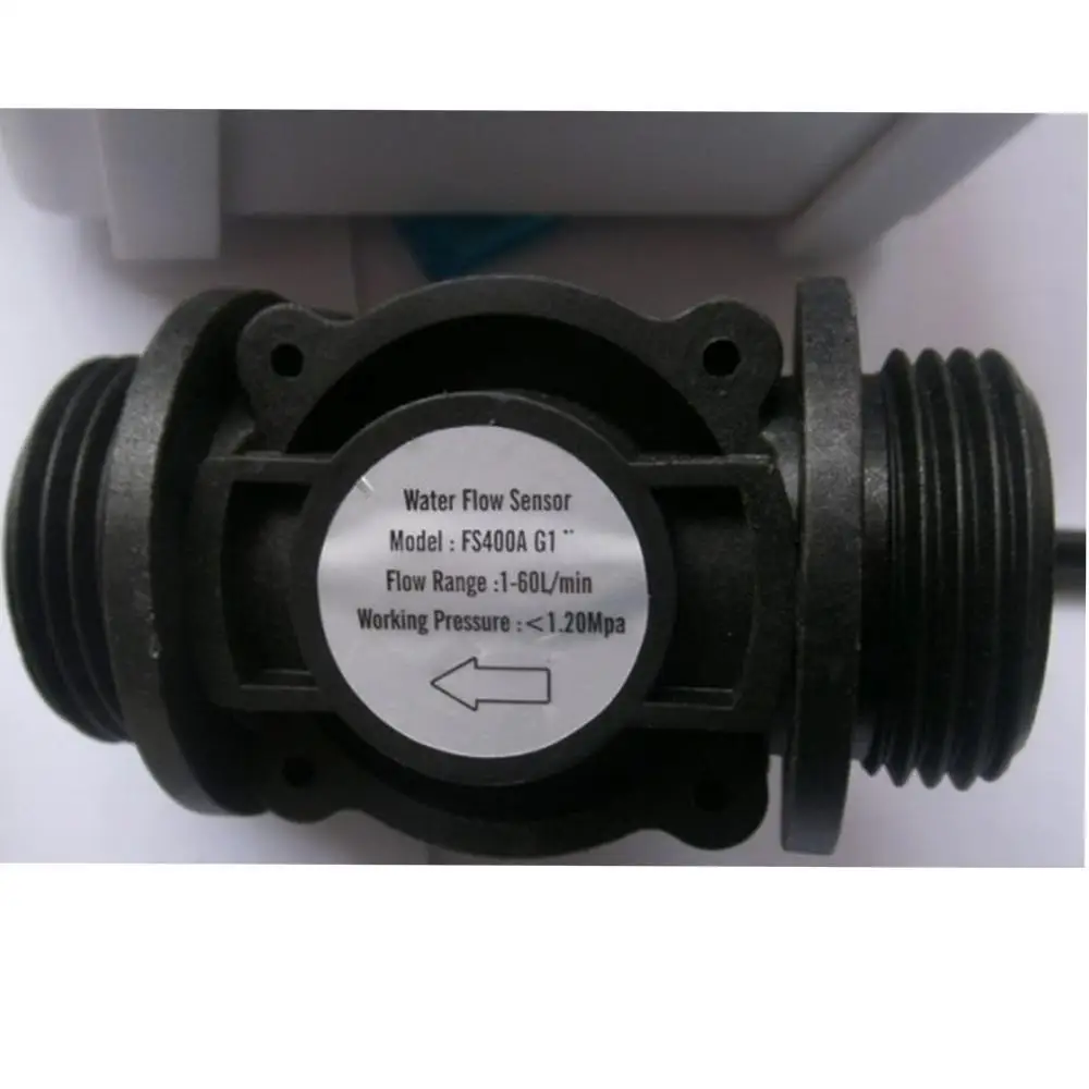 Новый 1 &quotконтроль расхода воды ЖК-метр + Датчик электромагнитный клапан адаптер