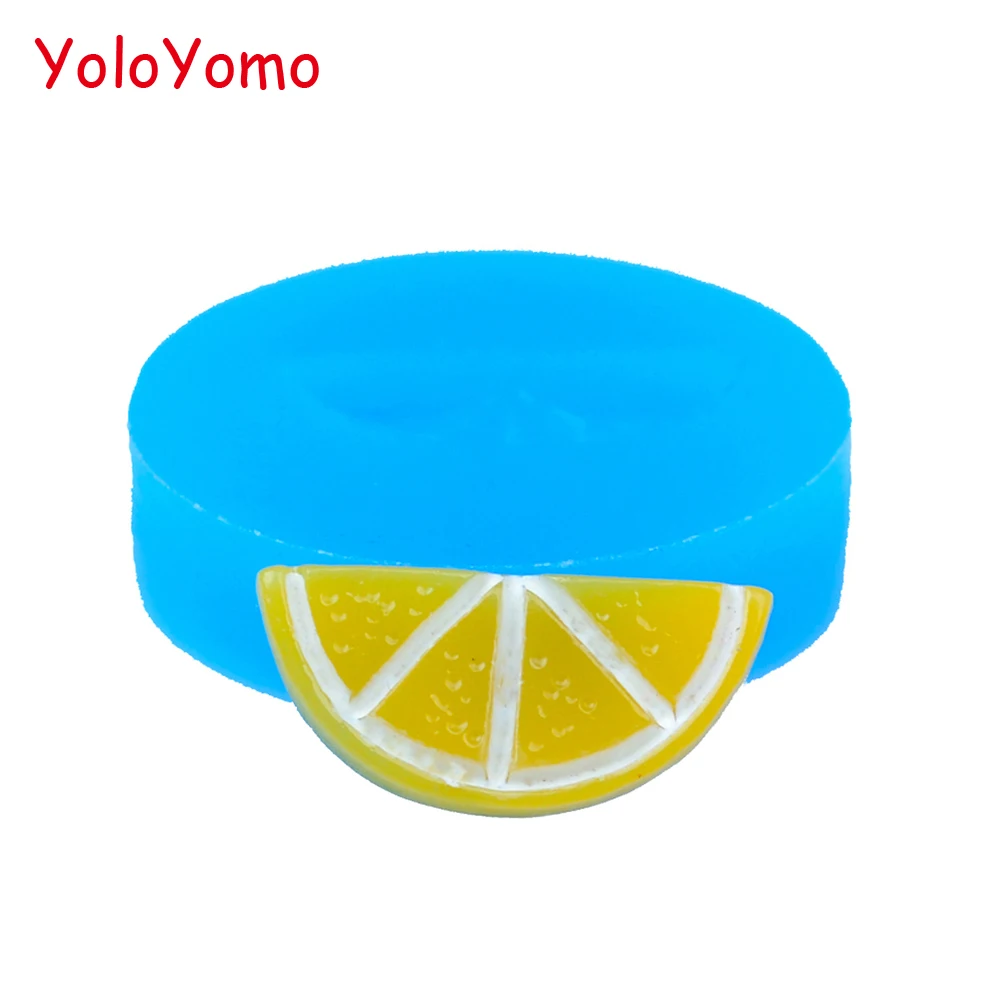 S046YL 19.2mm Orange Slice Silicone Mold - Fruit Oven Safe Fondant Craft Cake Decorating Resin DIY Handmade Candy | Дом и сад