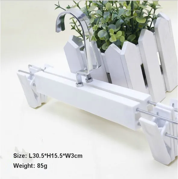 [Бесплатная доставка] Высококачественная Белая пластиковая вешалка с зажимами
