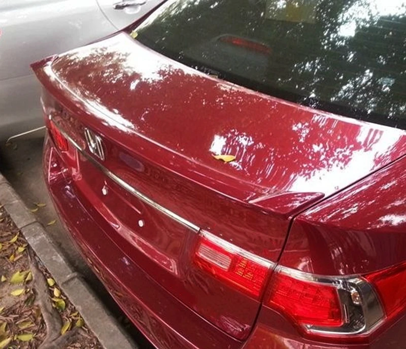 Используется для Honda accord евро mk8 спойлер 2009-2013 года настоящий углерод волокно ABS материал заднего крыла автомобиля аксессуары автомобиля рефитт