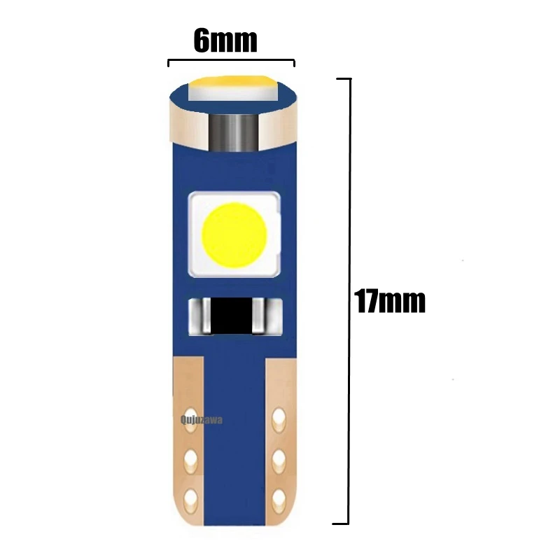 T5 W3W W1.2W 3 SMD 3030 светодиодный светильник приборной панели прибор автомобильный DC 12