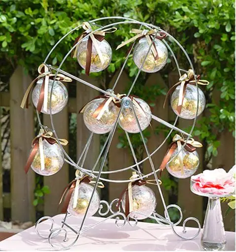 Бесплатная доставка диаметр 7 см прозрачный шар Свадебная коробка с алфавитом 60