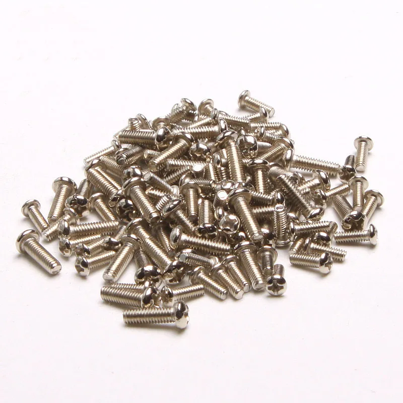 200PCS-M2.5 *4/5/6/8/10..16 GB818 Round Screws Cross Plate Head Machine [Nickel Plating] Electronic | Обустройство дома