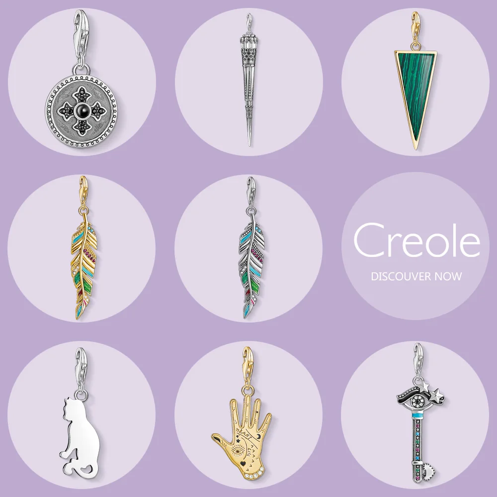 Подвеска в винтажном стиле из серебра 2019 пробы с треугольными перьями котенком