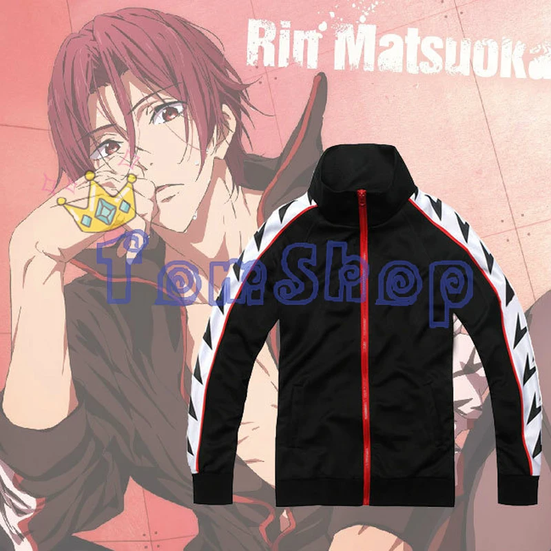 Бесплатно! Костюм для косплея Iwatobi плавающий клуб Рин масуока красная куртка на