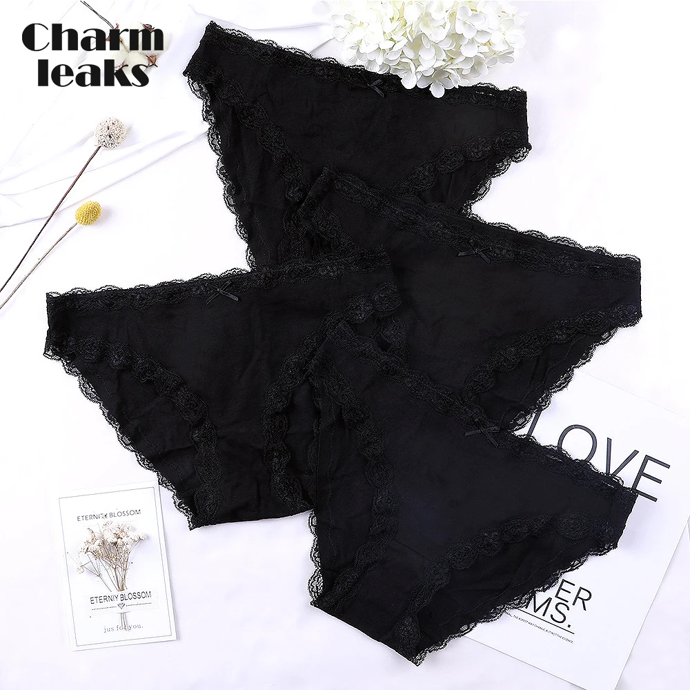 

Charmleaks Women Underwear Panties Briefs Cotton Soft Ladies Cozy Solid Hot Sale Breathable Mid Waist High Quality Cute