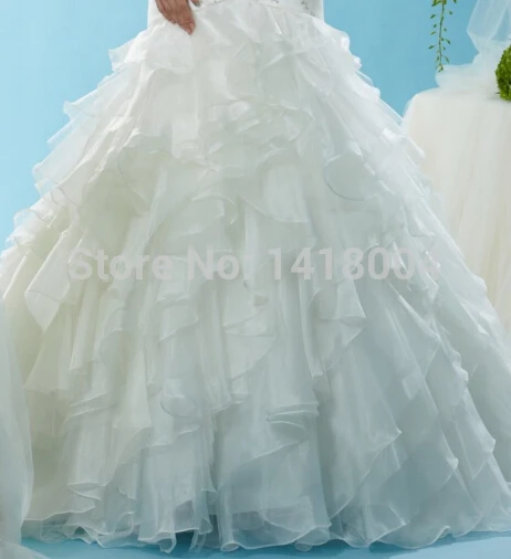 8A- new arrival mermaid sweetheart sheer wedding dresses sexy cascading ruffles beading sequin crystals beaded bridal gowns2015 | Свадьбы и