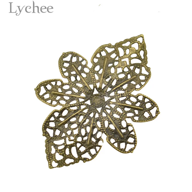 Lychee Life 20 шт. строительные цветы ломтик полый бант украшение для скрапбукинга