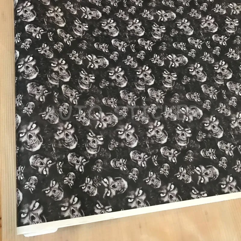 10/20/30/40/50X152CM/набор камуфляжная виниловая пленка с изображением ужасных черепов