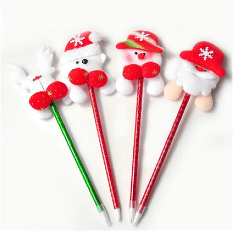 Рождественская ручка с Санта Клаусом оленем украшение медведь новогодний