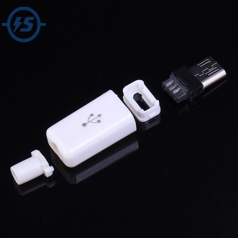 Комплект переходников для разъема Micro USB 5 P 50 шт. белая штепсельная Вилка