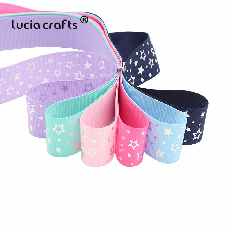 Lucia crafts 5y/6y/10y 25 мм корсажные печатные ленты бант ручной работы для самостоятельного пошива одежды аксессуары для упаковки S0203