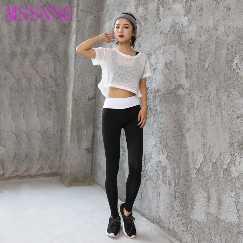 MSSNNG 3 Pieces Summer High Quality Yoga Seets Breathe Freely Women Loose Sports Clothing Ropa Deportiva Mujer Gym Fitness Suit |
