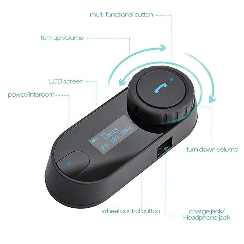 Новый FreedConn переговорное устройство для мотоциклетного шлема TCOM SC мотоцикл Bluetooth