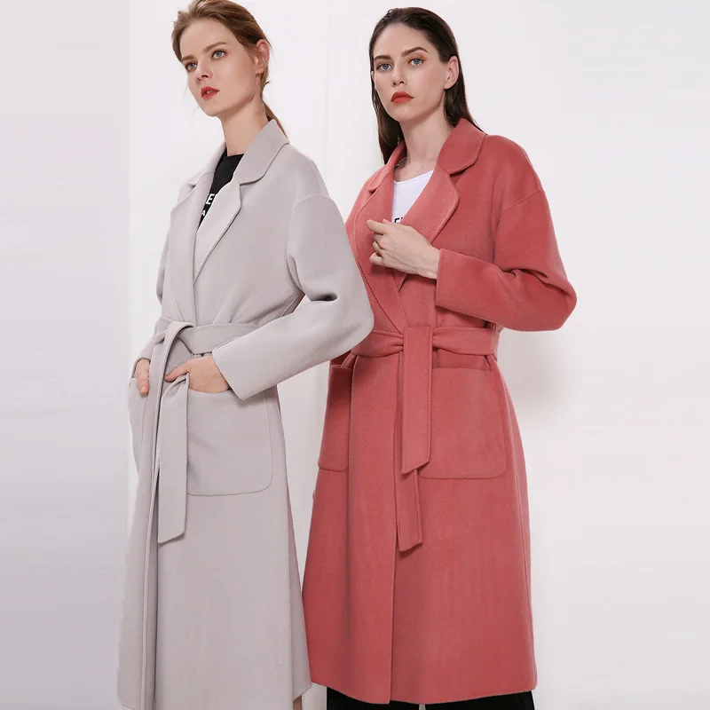 С эластичной резинкой на талии OL дамы Сгущает Настоящее кашемировое шерстяное