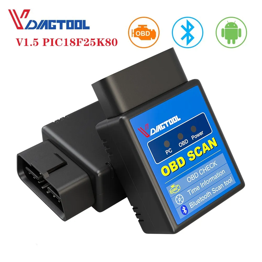 OBD2 ELM327 1 5 Bluetooth/WIFI V1.5/V1.2 для Android/iSO/ПК автомобильный диагностический инструмент