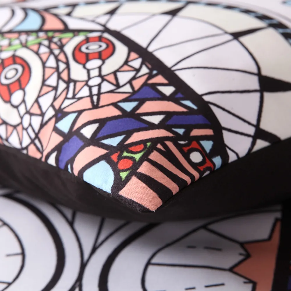 Черно белый комплект постельного белья из 2/3 предметов с 3d изображением слона