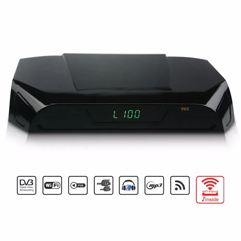 Горячие SOLOVOX V9S DVB S2 HD спутниковый ресивер USB Порты и разъёмы веб ТВ Wifi построить в