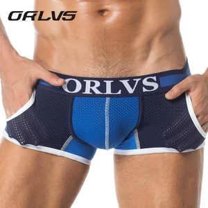 Лидер продаж, новейшее нижнее белье из сетчатой ткани, мужские боксеры из модала, мужские боксеры, вентилируемые бриксеры, мужские боксеры H114