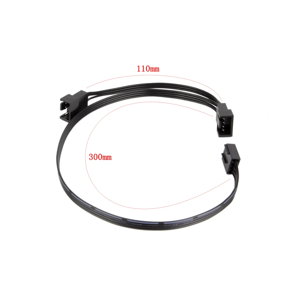 ALSEYE кулер адаптер для вентилятор компьютера И водяное охлаждение (2 шт./лот) 3pin/4pin